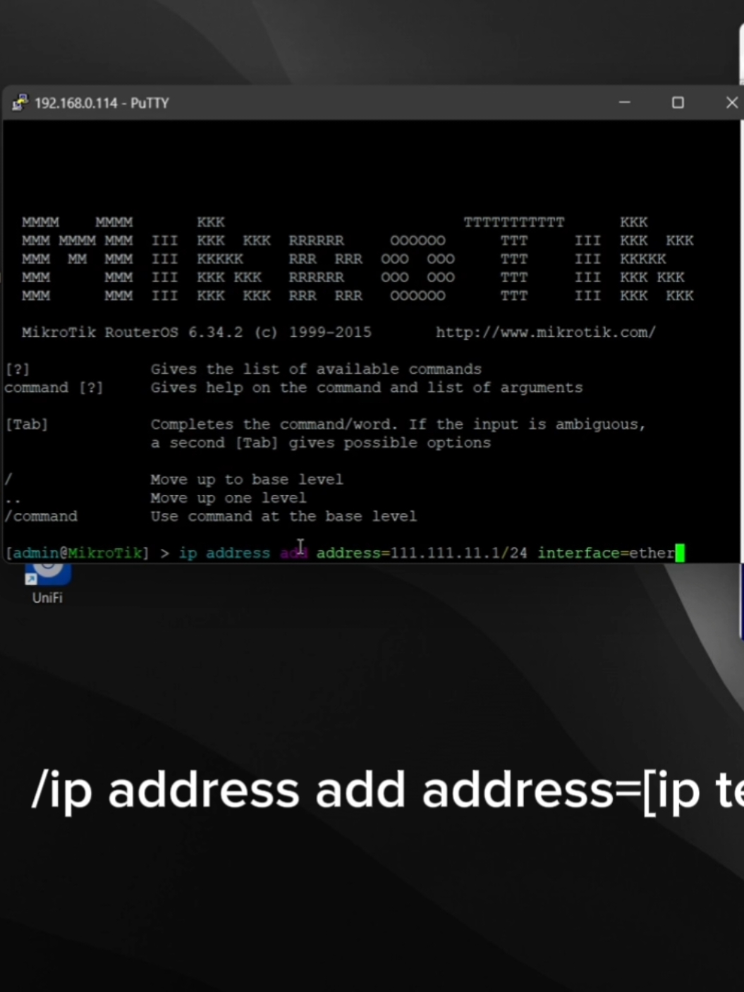 Remote mikrotik menggunakan PuTTY/CLI,  membuat ip address menggunakan cli, program dasar ip address mikrotik CLI, materi MTCNA, #networking #HD #nat #firewall #dns #dynamic #static #route #internet #jaringan #networking #networkengineer #cisco ##mtcna #programing #rtrwnet #ilmu #tkj #wifi #CapCut #mikrotik #setting 