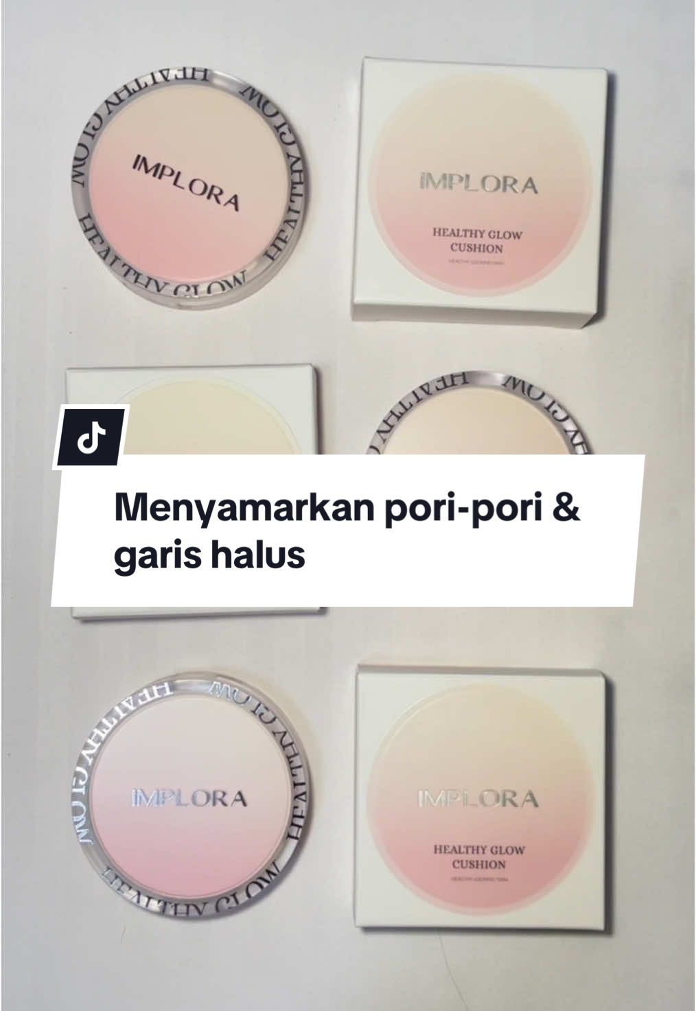 Wajib banget punya Implora Healthy Glow Cushion! 😍 Formulanya ringan tapi bisa membantu menyamarkan pori-pori dan garis halus di wajah. Yuk buruan checkout! 🛒 #ImploraCosmetics #ApprovedByMe #ImploraHealthyGlowCushion