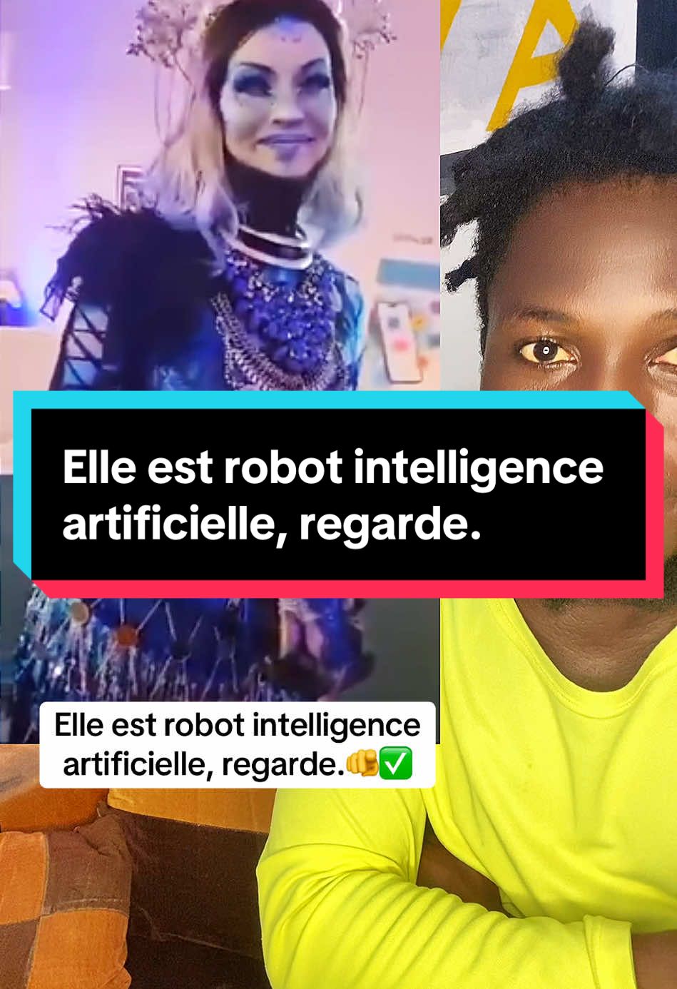 Elle est robot intelligence artificielle, regarde.#dios #respect #viralvideo #v #pourtoi 