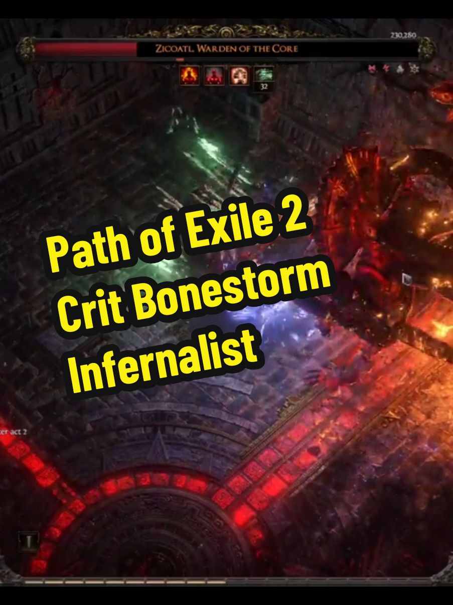 Path of Exile 2 Crit Bonestorm Infernalist #PathOfExile2 #PoE2 #Gaming 