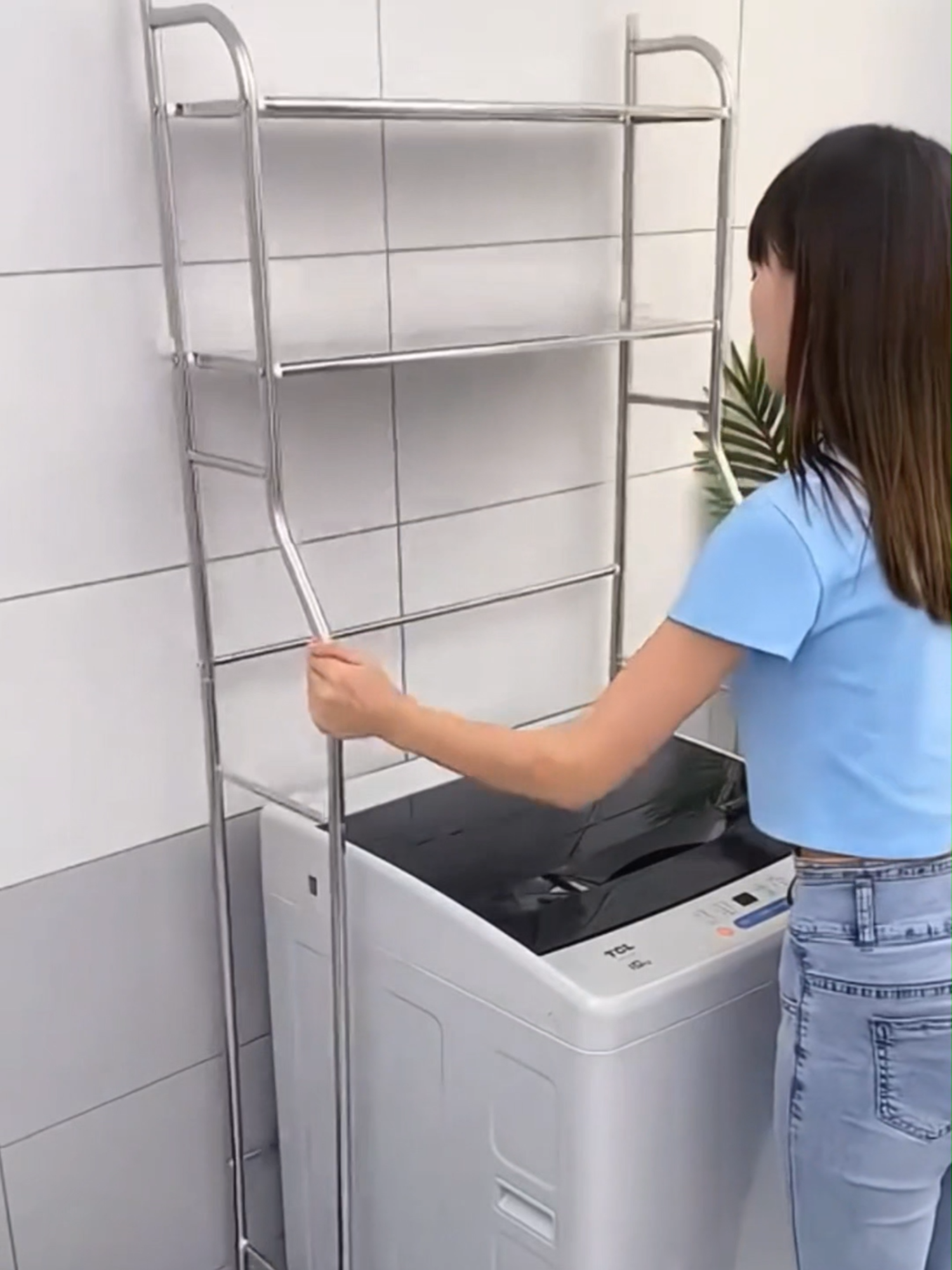 Toilet washing machine rack, made of stainless steel, multi-layer design, convenient and space-saving, otherwise take one home😍#马桶置物架 #实用好物 #好物推荐 #BathroomGoodies #不锈钢 #ToiletStorageRack #amazing #amazongoods #浴室好物 #居家好物 #HomeSupplies #fypsg #foryousg #tiktokshopsg #tiktokshopsgsale #foryoupagesg