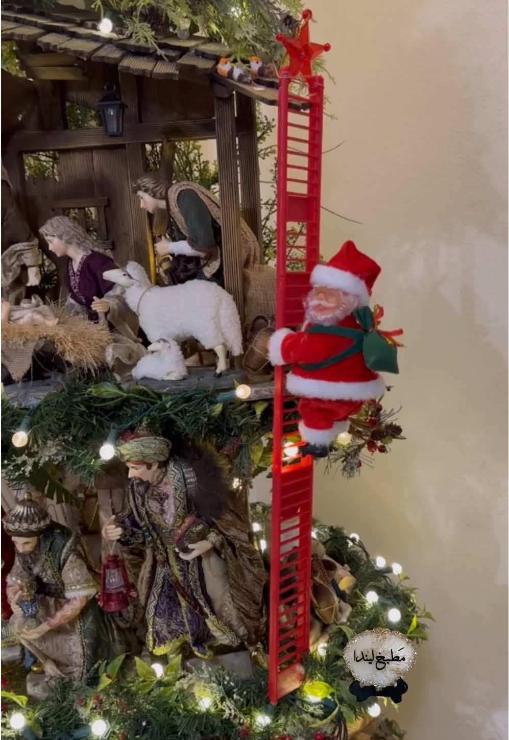 2024 Santa climbing ladder ##مطبخ_ليندا##santa##Christmas##TikTokShop##tiktokpartner##by##shopping##foryoupage##fypシ##fyp##Holiday##share##like##Love##usa_tiktok