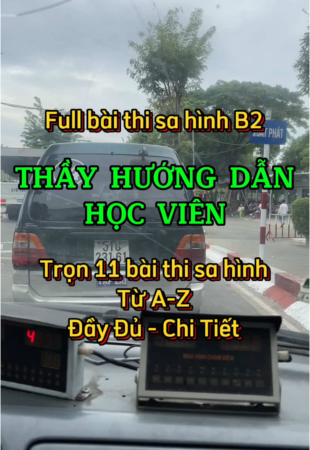 Trọn 11 bài thi sa hình B2 từ A tới Z video dài đầy đủ. Thầy hướng dẫn học viên chi tiết, các điểm canh, lưu ý. Xem là làm được 100 điểm luôn nha #daylaixeTPHCm #11baithisahinh #baithisahinhB2 