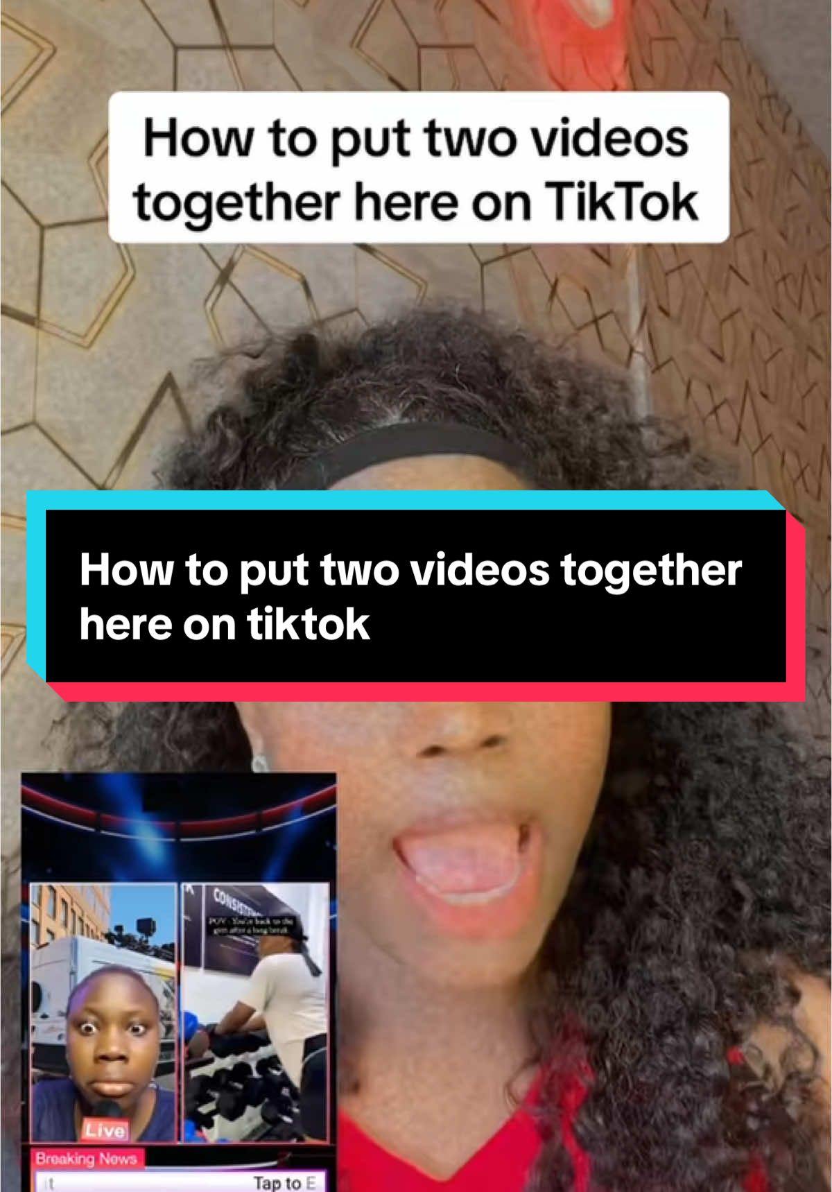 How to put two videos together here on tiktok#creatortips #tiktoktips #tiktoktutorials #newtiktokers #tiktokbeginners #newontiktok #light4198 