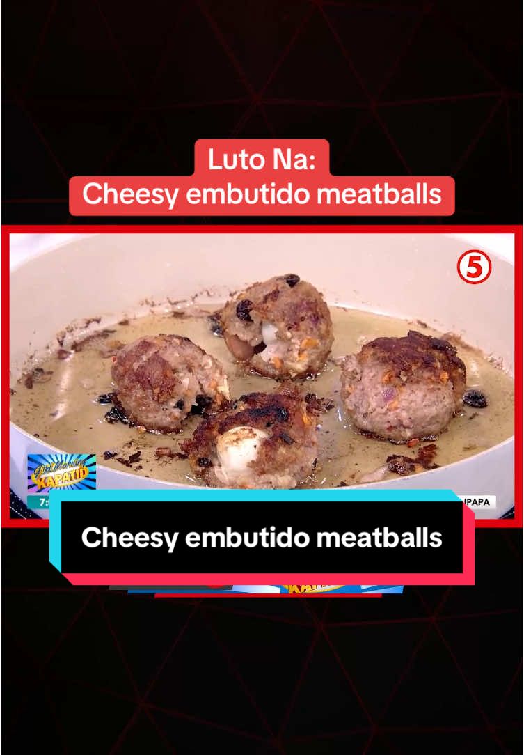 May dadalhin ka na ba sa mga party o gathering this holiday season? Ibinida ni Mommy #DimplesRomana ang madaling recipe para sa cheesy embutido meatballs. #GudMorningKapatid #News5 #NewsPH #SocialNewsPH #BreakingNewsPH #GuMKLutoNa 