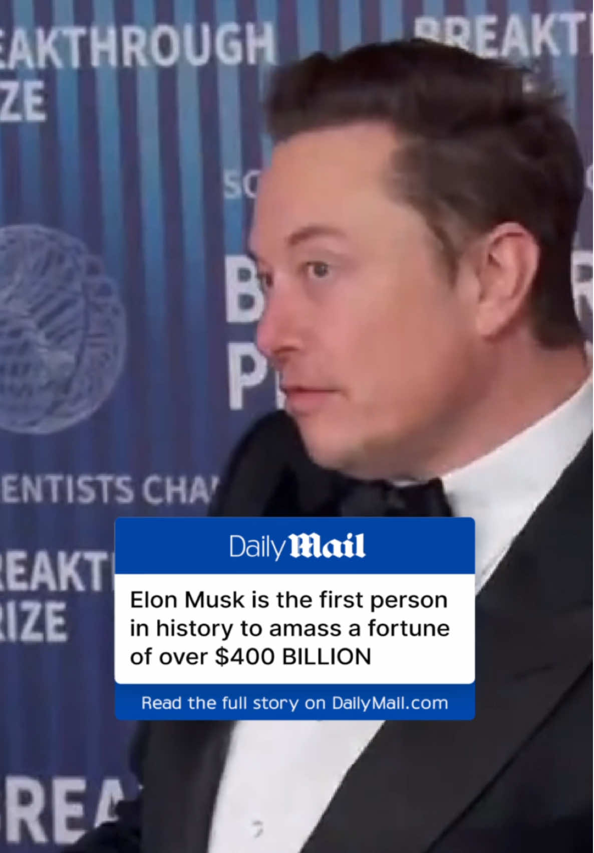 Elon Musk has become the first person in history to amass a fortune of more than $400 billion. His net worth now stands at around $440 billion (£345 billion), according to the Bloomberg Billionaires Index – more than that of Microsoft founder Bill Gates and Amazon's Jeff Bezos combined. Elon's fortune has boomed in the weeks following Donald Trump's victory in the US presidential election. Shares in Tesla – where Musk is chief executive – have surged by around 65 per cent since the election, amid hopes that Donald Trump will eliminate tax credits which have helped competitors in the industry. The car company is a major part of Mr Musk's overall wealth. His 12.8 per cent stake in the business is by itself worth nearly $172 billion. Read more at DailyMail.com #rich #tesla #elonmusk #billionaire #networth #money 