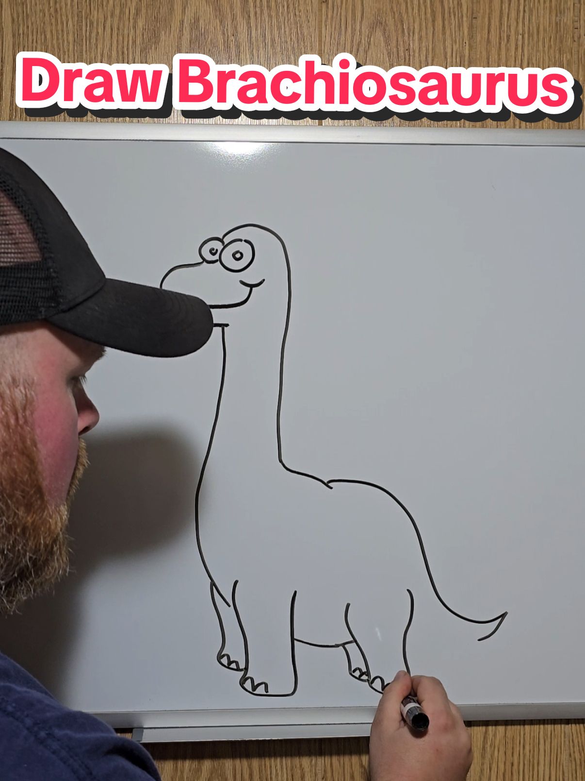 how to draw a Brachiosaurus