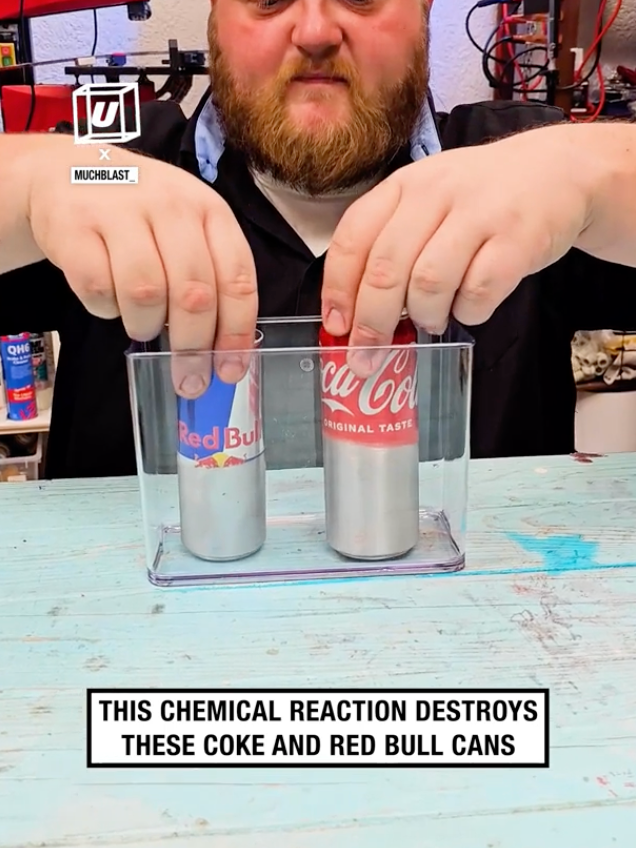 That is so weird!! 😲🥤 🎥: IG / muchblast_ via BViral #UNILAD #cold #scienceexperiments #experiment #can #soda