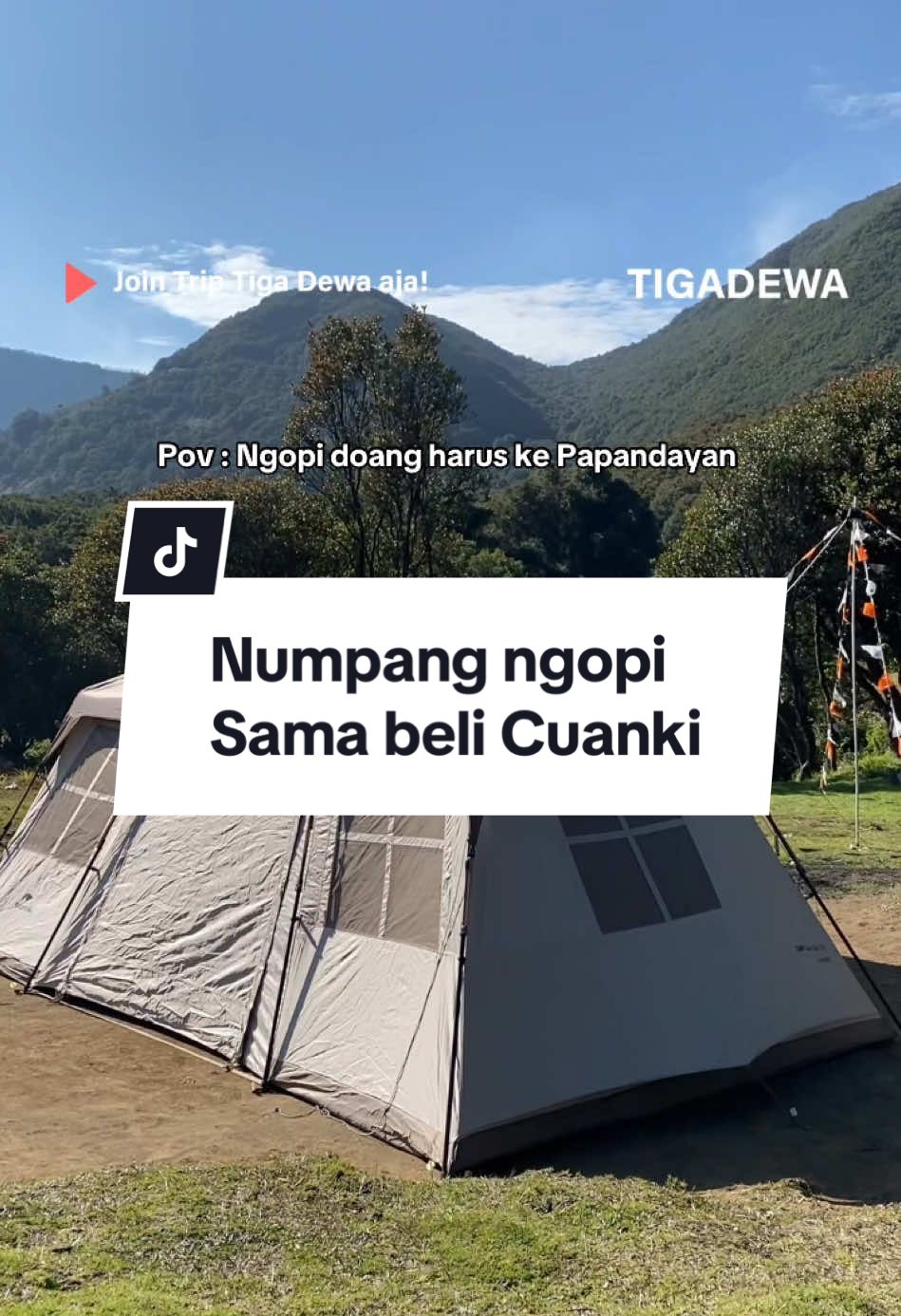 ke Papandayan cuma mau ngopi sapa beli cuanki doang #gunungindonesia #papandayanmountain #pendakiindonesia 