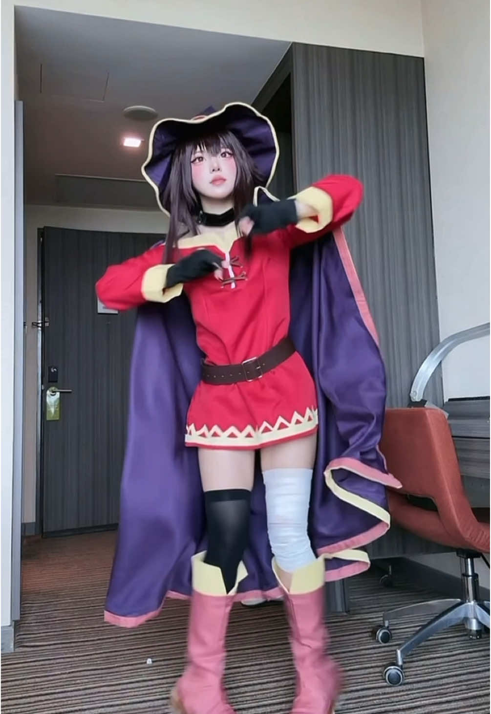 出来てると言って欲しい#cosplay #konosuba #megumin #めぐみんコスプレ #このすば 