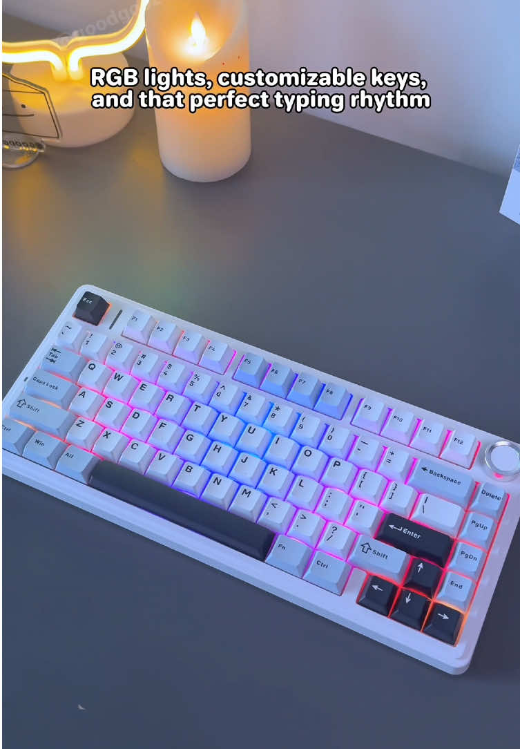 Aula F75 Gaming Keyboard Mechanical #mechanicalkeyboard #keyboard #TikTokShop #tiktokshopfinds #goodgooz #tiktokshopholidayhaul #spotlightfinds #gifts 