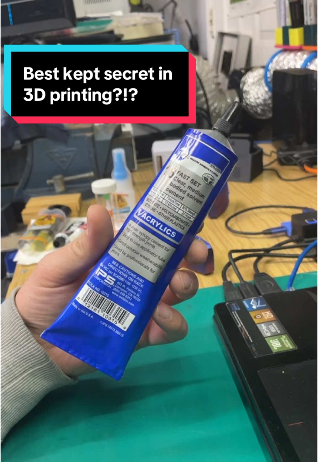 Could this be the best kept secret in 3D printing? #weldon16 #3Dprinting #3dprinttok #geekingout #3dprintnerd #3dnerds #make #fdm #glue #solvent #artist #DIY #innovation #3dprint #DIY #makertok #3Dprintinglife #PLA #filament #makertok  #3dprintingbusiness #techtok #productdesign #3Dproducts