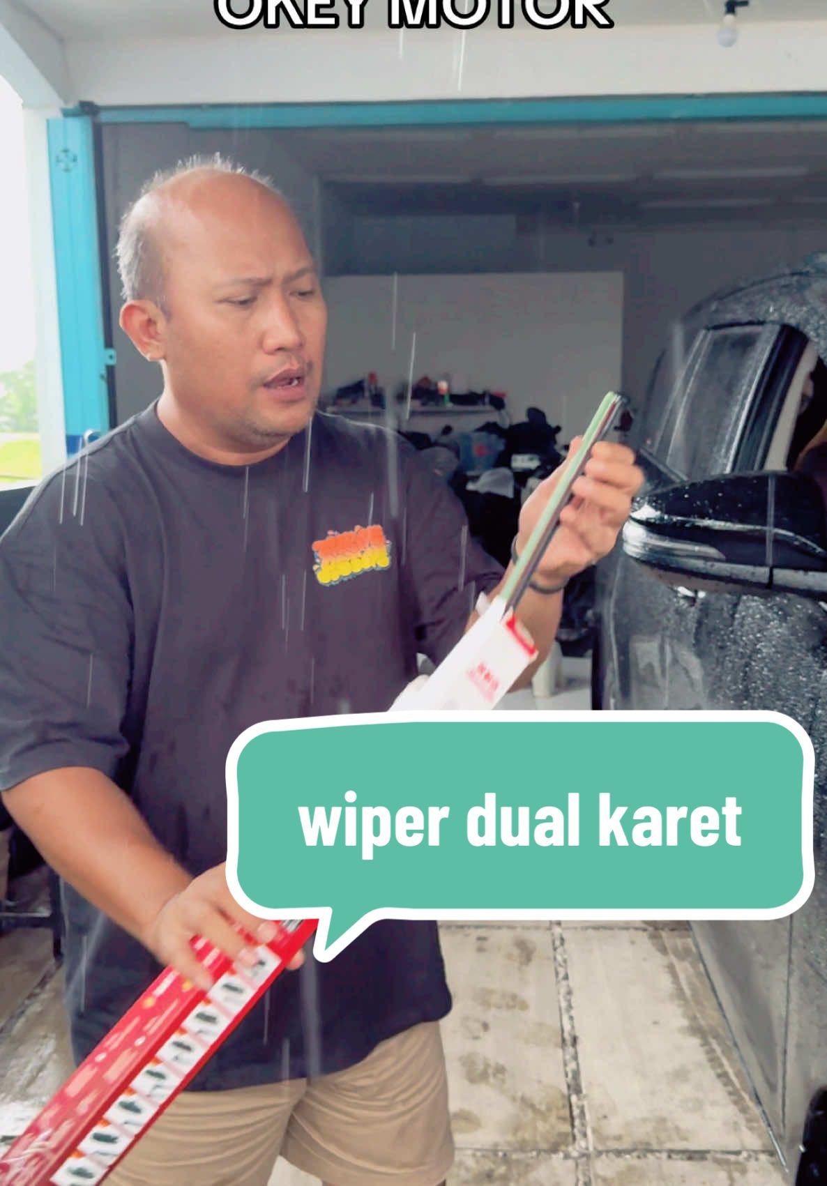 pakek aja wiper dual karet dari okey motor sapuanya oke punya #wipermobil #wiperframeless #wiperuniversal #rayamotor #viralvideo 