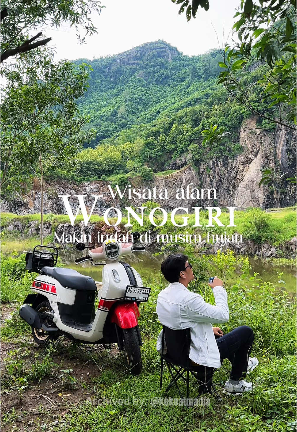 𝗪𝗜𝗦𝗔𝗧𝗔 𝗔𝗟𝗔𝗠 𝗪𝗢𝗡𝗢𝗚𝗜𝗥𝗜 Musim hujan gini wisata alam makin cantik dengan rumput yang menghijau kali ini kita explore Wonogiri lagi yuk; ✨Bendungan Krisak ✨Randubang ✨Telaga Claket Jangan lupa pakai outfit yang kece seperti yamaha fazzio nih yang stylish dan colourfull karena bakal banyak spot berfoto Selain itu Fazzio juga ada garansi sampai 5 Tahun dan irit 71km/1jam Nyaman banget pakai Fazzio karena ruang kaki yang lega jadi nggak kerasa capek kalau riding  jauh Yuk rasain riding lebih nyaman dan bikin happy bersama yamaha Fazzio🛵 #Fazzio #ClassyYamaha #FazzioGayaGue #explorewonogiri #wonogiri #wisatawonogiri #telagaclaket #randubang #bendungankrisak #waduktandon #fyp 