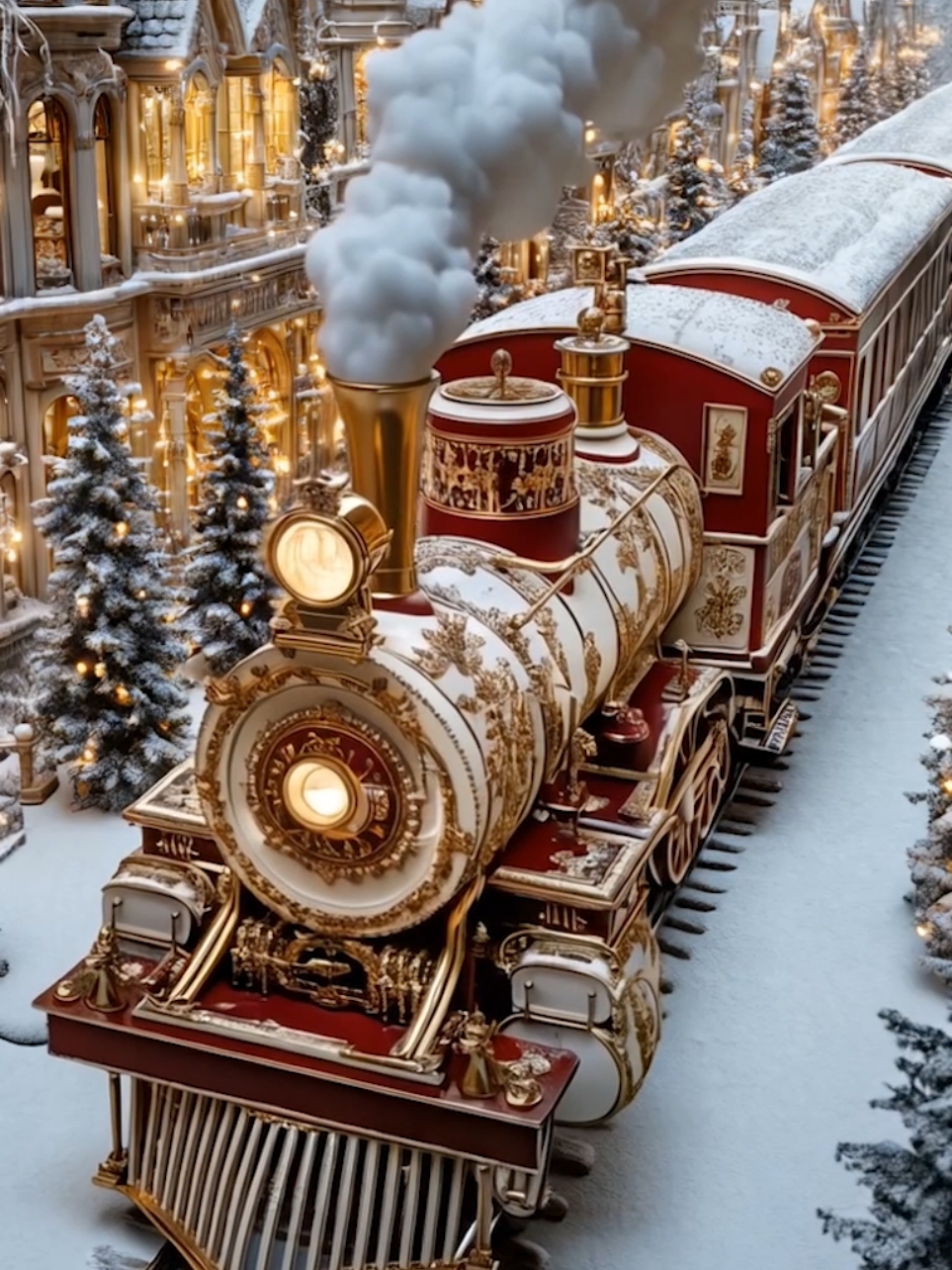 Santa's train 🚂 #christmas #christmastok #christmasspirit #christmascountdown #christmaslights #christmaseve #christmasishere #christmastiktok #xmas #winter #winterisherechristmasspirit #christmascountdown #christmaslights #christmaseve #xmas #winterishere #MagicalChristmas #SantaRide #HolidayWonder #ChristmasDreams #WinterMagic #GlowingHorse #HolidaySpirit #SnowyNight #ChristmasLights #Foryou #FYP #ChristmasVibes #EpicSanta #FestiveMagic #cozynight #festiveseason #seasonofblossom #christmasdecor #jinglebells #christmasmagic #mintimals #foryou #trendingvideos #viralvideos #fyp#christmas #merrychristmas #xmas #christmasmagic #WinterMagic #snow #seasonofjoy #jinglebells #santa #christmasgift #foryouu #tredingvideo #viral_video #adrorabledose #forkids #kidstiktok #cozyathome #cozylittlechristmas #papanoel #santa #santatrain 