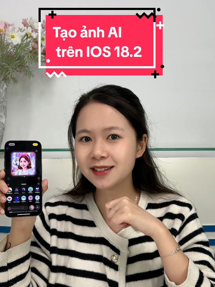 Cách tạo ảnh AI đẹp trên IOS 18.2 #thanhcongnghe #LearnOnTikTok #mcv #ios18 