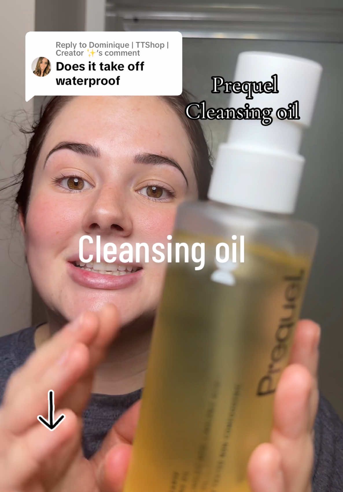Replying to @Dominique | TTShop | Creator ✨ @Prequelskin melts away all the (waterproof) makeup, sunscreen, & nastiest from the day before you clean out your pores! #cleansingoil #prequel #skincare #dryskin #tiktokshopholidayhaul #giftguide #giftguide #newyearnewme #mademyyear 