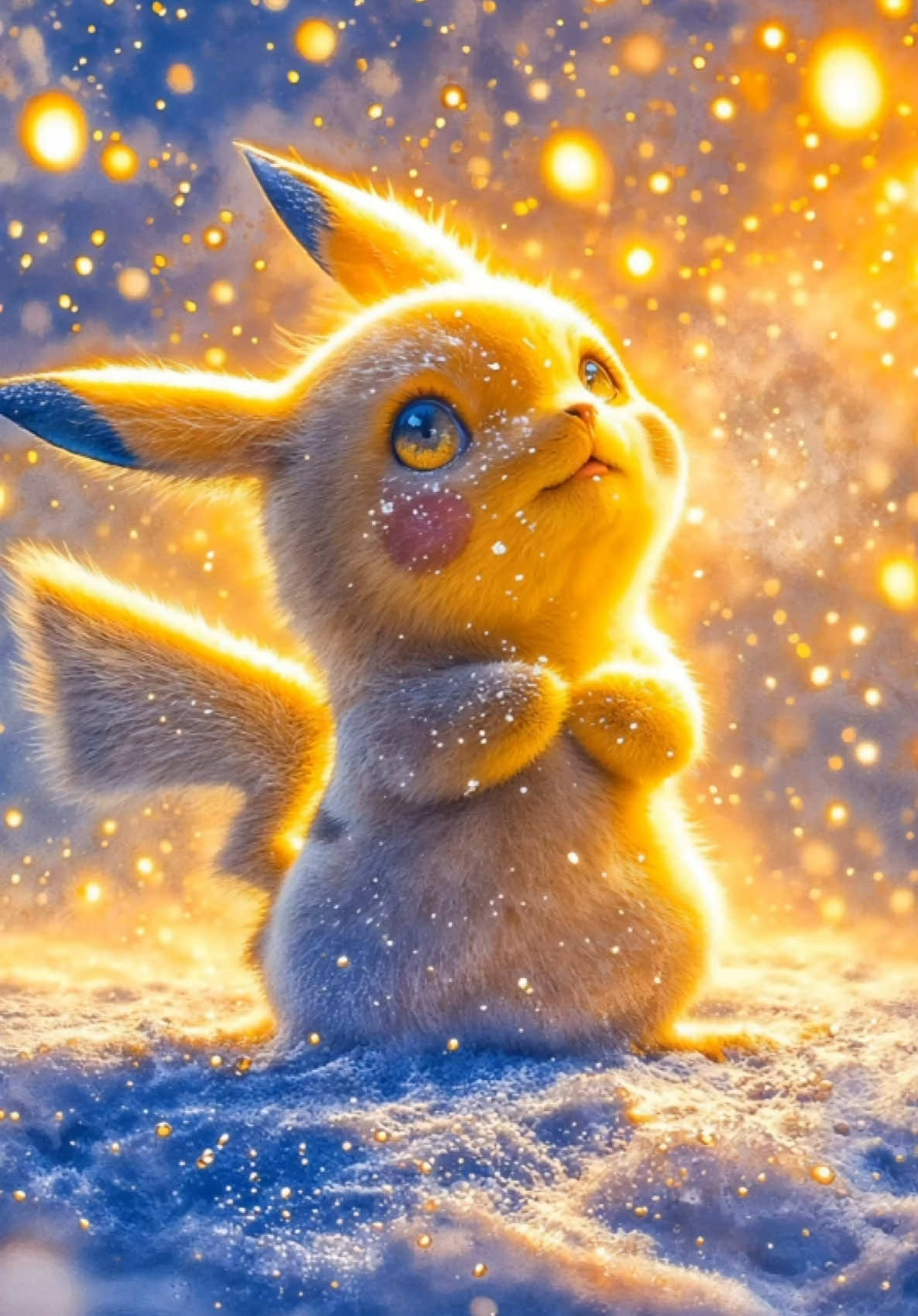 Snowy vibes with Pikachu! ❄️⛄ #ai #aianimation #AIArt #midjourney  #pokemon #Pikachu #ポケモン