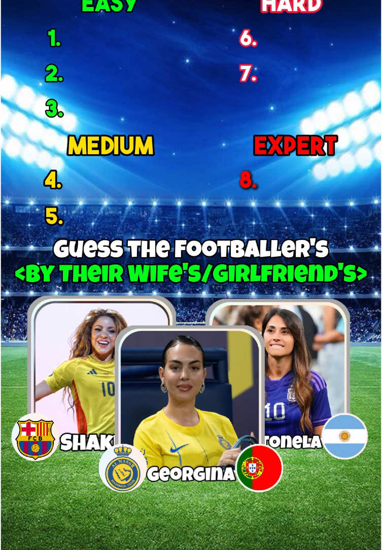 Part 129|Can you guess the footballer’s by their Wife's or Girlfriend's?|#football #footballquiz #footballtrivia #Soccer #quiz #Usa