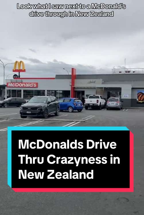 Look what I saw next to a McDonald’s drive through in New Zealand #mcdonalds #mcdonalsdrivethru #burger #burgerking #mcdonaldshacks #mcdonaldsdrivethru #mcdonaldssecrets #fyp #nz #newzealandtiktok #mcdonaldstiktok