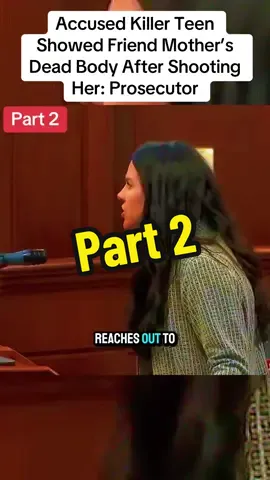 Accused Killer Teen Showed Friend Mother’s Dead Body After Shooting Her: Prosecutor pt3#court #case #killer #murder #crime #truecrime #truestory #fyp #viral_video 