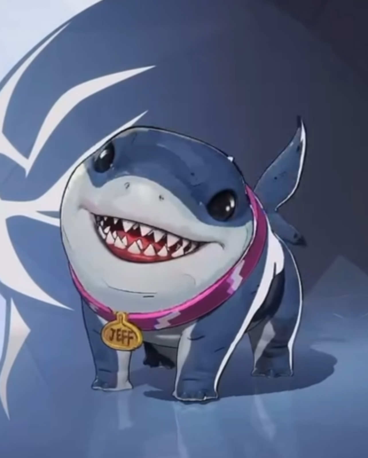 HE’S SINGING! HOW COULD ANYONE HATE THIS SWEET BABY? instead, we should focus our frustrations on the iron fist that is GLUED to your side every second of the match  #marvel #marvelrivals #jeffthelandshark #jefftheshark 