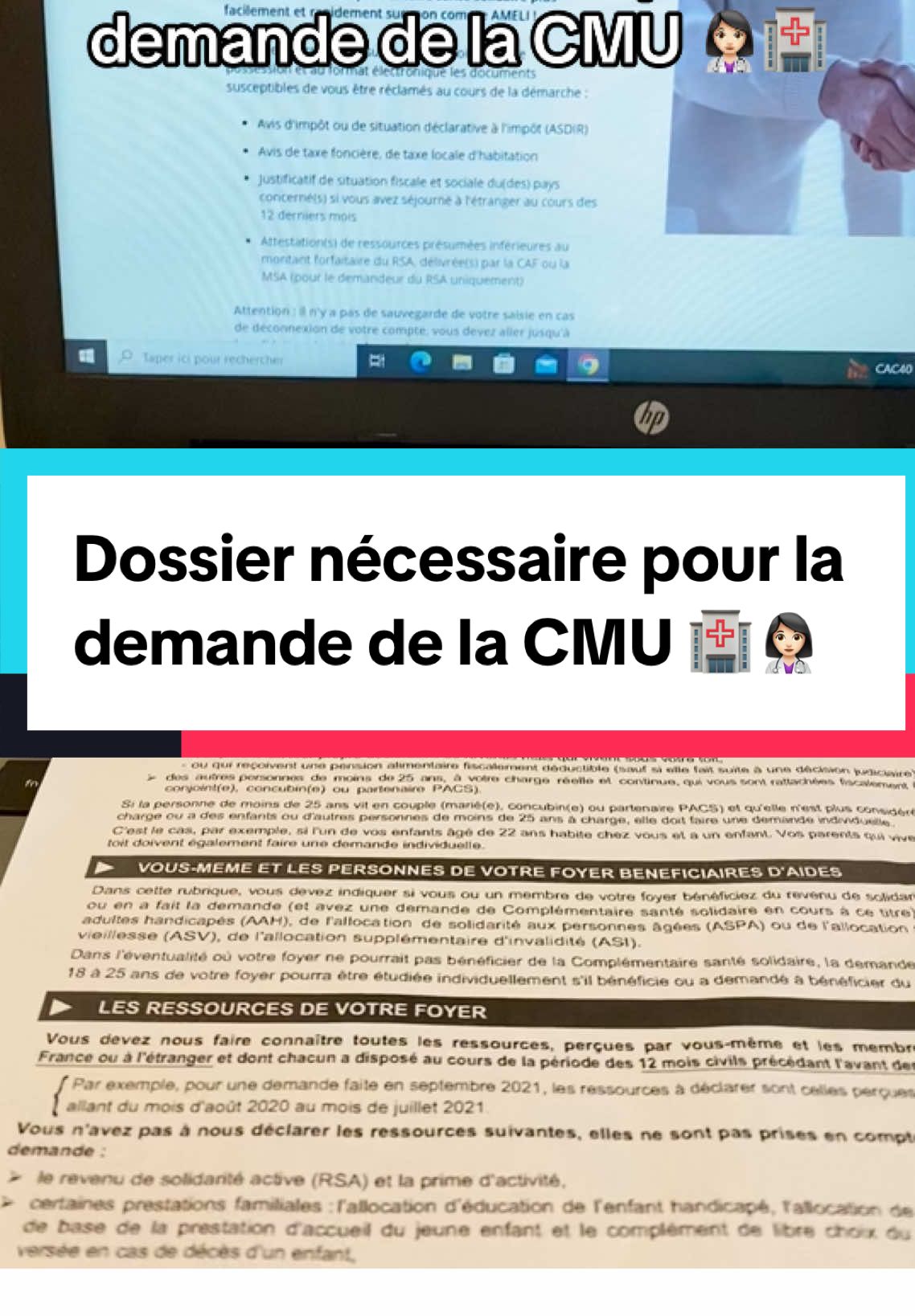 #CMU #ameli #compteameli #assurancemaladie #france🇫🇷 #tik_tok #fypageシ #fyp #doctor #student #study 