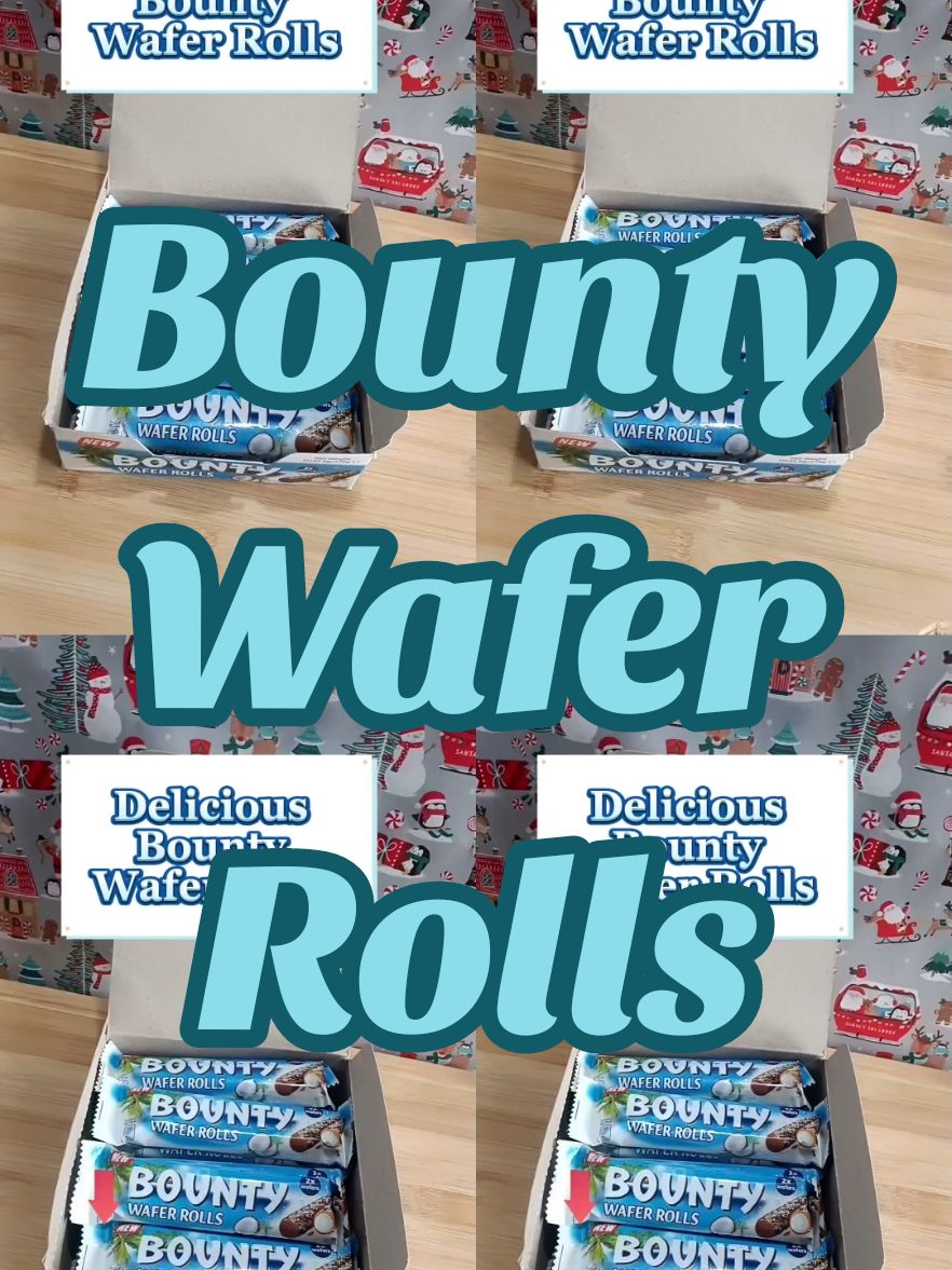 bounty wafer rolls #bounty #wafers #chocolate #christmastiktok #tiktokmademebuyit #spotlightfinds #christmasgiftideas 