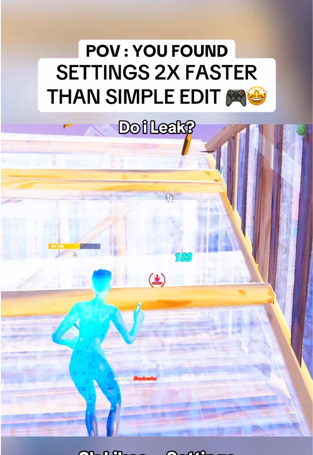 2k likes and i leak #fortnite #bestsettings #controller #fortnitetips #0delay #simpleedit #aimbot 