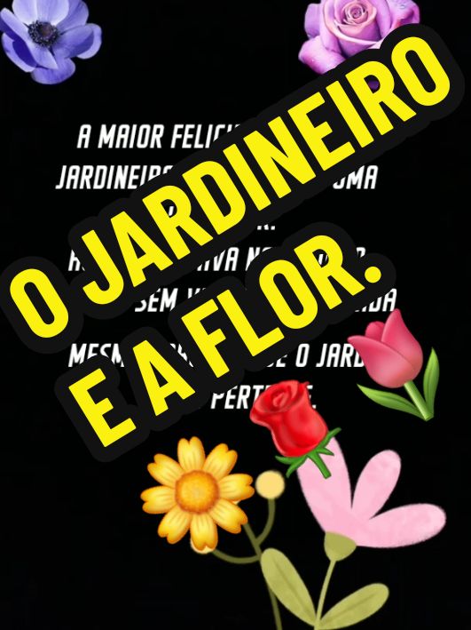 Uma Linda História. #flor #jardim #jardineiro #seguir #inglês #foryou #fly #bomdia #historia 