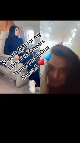 Dua Shazadi, thank you for this wonderful Gift sent in my LIVE! I'll cherish this moment forever. @Dua Shazadi #livegift #festcheers 