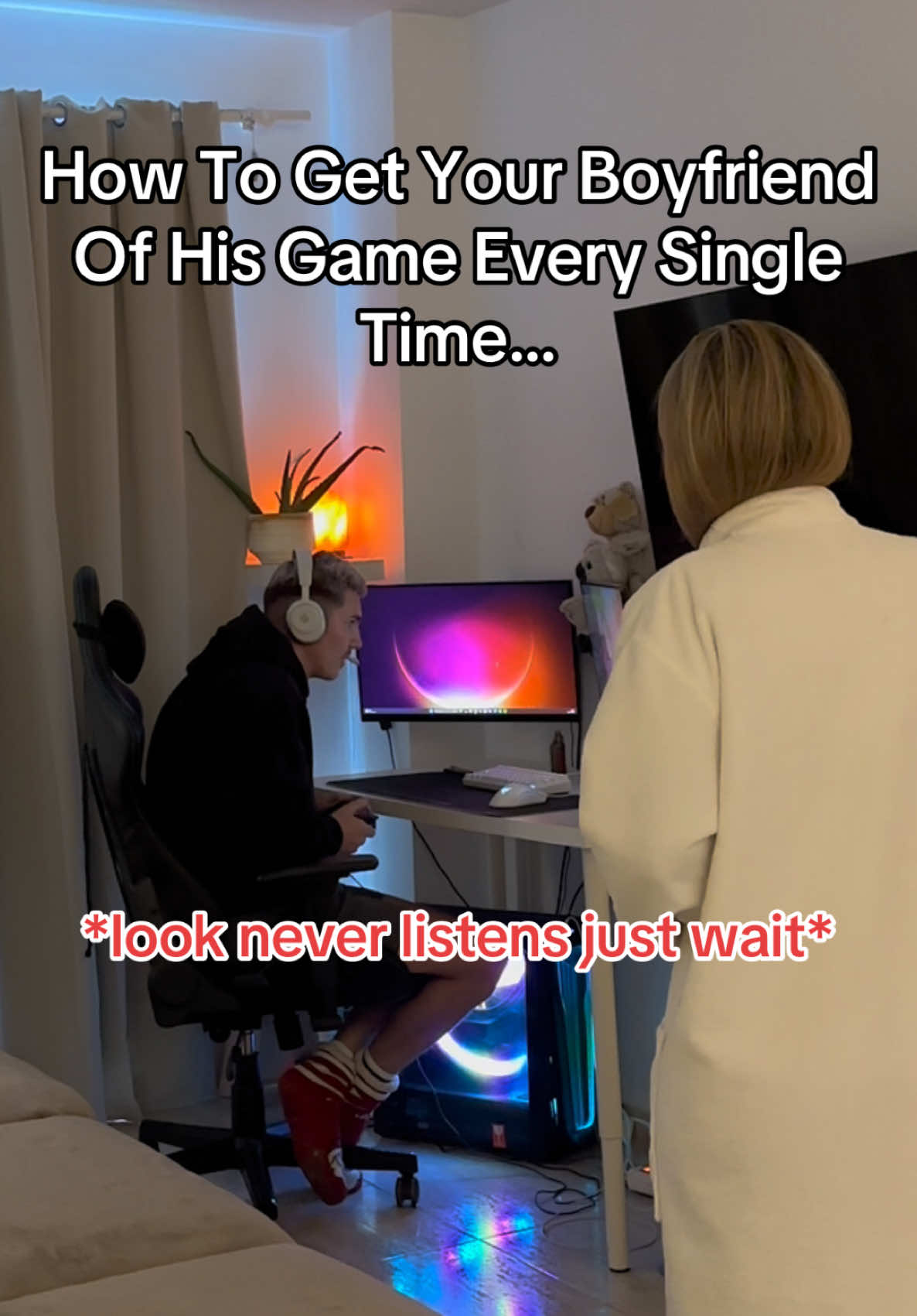 How to get your boyfriend of his game! #ryanandangie #couplevideos #coupletok #relatable #fyp #viral #howtogetyourboyfriendofhisgame 