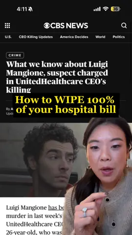 Here’s how to ACTUALLY get 100% of your hospital bills ELIMINATED! #money #finance #financialfreedom #save #savemoney #LifeHack #learn #moneymaker #moneymindset #earning #health #healthcare #hospital #medicalbills #unh #luigimangione