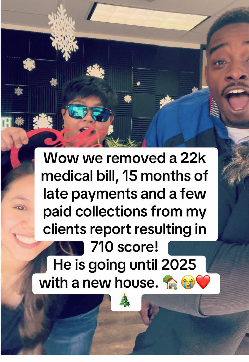 Wow we removed a 22k medical bill, 15 months of late payments and a few paid collections from my clients report resulting in 710 score! He is going until 2025 with a new house. 🏡 😭❤️🎄        #creditcard #creditrepair #credit #creditscore #creditrepairservices #creditrestoration #creditcards #financialfreedom #credittips #business #paratiii #fixmycredit #badcredit #crediteducation #goodcredit #money #creditispower #finance #debtfree #fixyourcredit #entrepreneur #realestate #mortgage #studentloans #credithelp #creditreport #businesscredit #creditmatters #creditcarddebt #parati #msicreditsolutions #msicreditgirl #msi #credithelp #parati #fyp #christmas #msicreditsolutions 