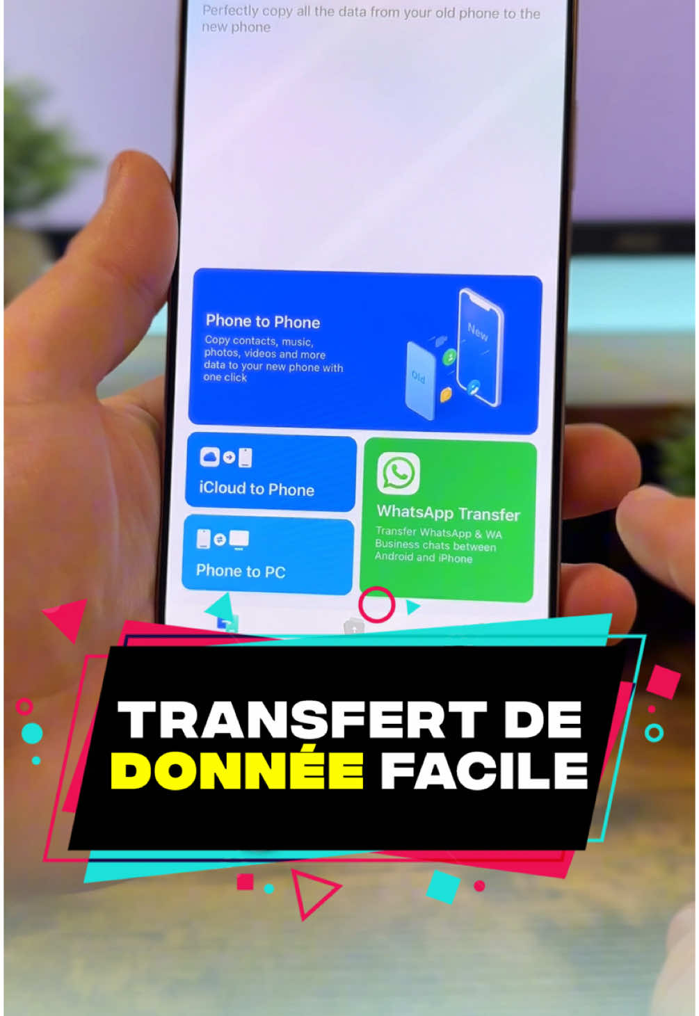 L’astuce ultime pour transférer toutes tes données d’un iPhone vers un Android et même l’inverse en 1 minute ! 🤯 #iphone #astuce #android #ios #app #wondershare #mobiletrans #iphonetips #tech #tuto #iphonetricks #collaborationcommerciale 