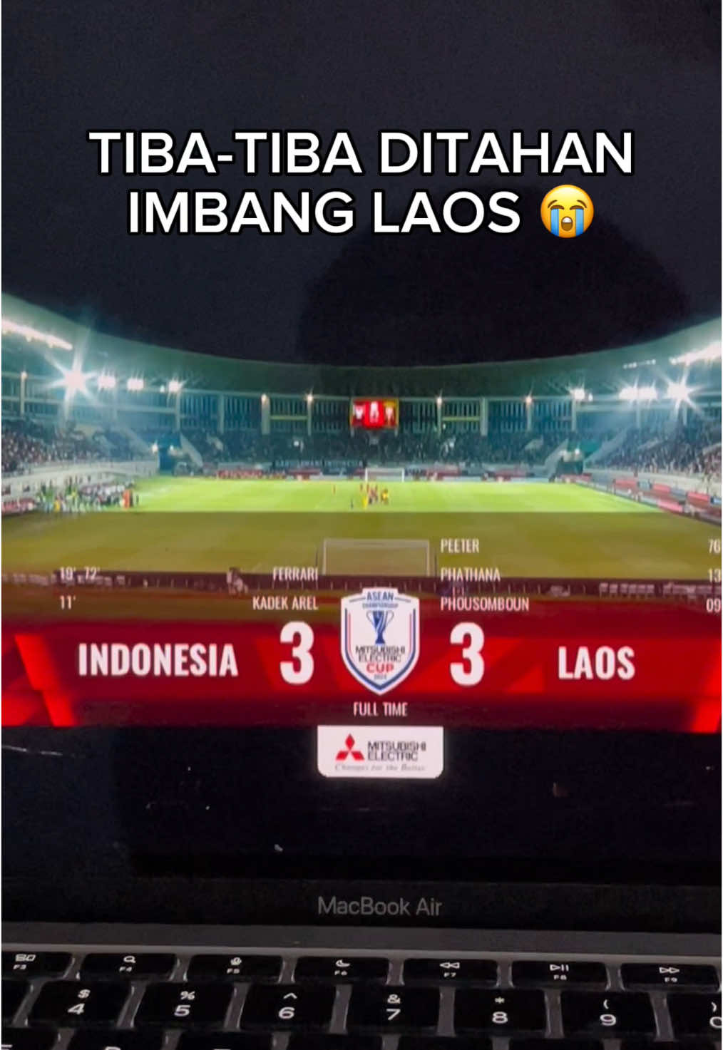 Udah biasa ditahan imbang Australia & Arab, tiba-tiba ditahan imbang Laos😭 Cuman bisa terjadi di Piala AFF 👀  #timnas #timnasday #indonesiavslaos #pialaaff #shintaeyong #kingindo #fyp #fypシ 