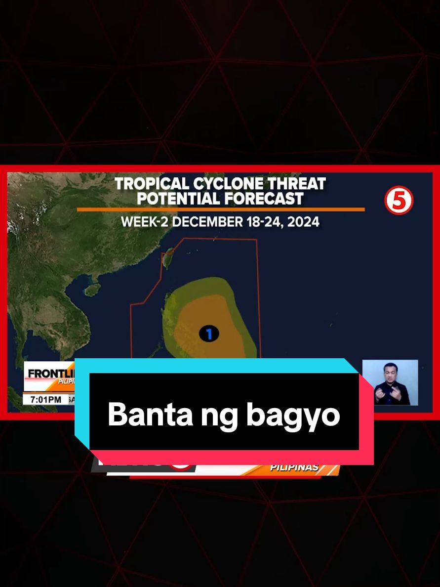 Posibleng maging maulan ang #Pasko dahil sa tsansang may mabuong bagyo ngayong linggo. #FrontlinePilipinas #News5 #BreakingNewsPH 