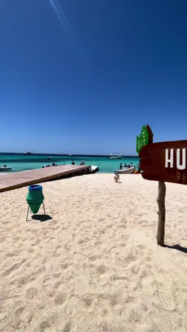 Tropical Escape:                     Who said winter has arrived? ☀️ Hula Hula Beach is still basking in warm sunshine and tropical vibes. 🌴 Dive into crystal-clear waters, relax on pristine shores, and soak up the sun. 🏖️ #HulaHulaBeach #GiftunIsland #WinterEscape #Egypt 