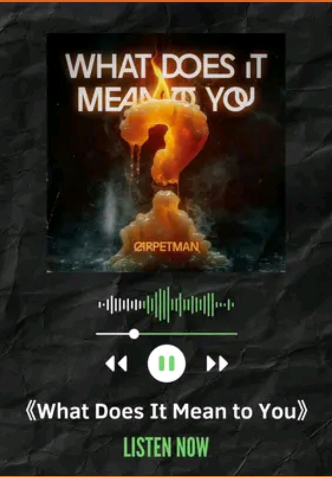 Episode 52 | 《What Does It Mean to You》#Music sharing #wearearphones #whatdoesitmeantoyou  #carpetman 