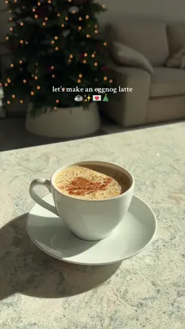 THE holiday latte, it’s incredible ☕️💫❄️🎄 #eggnoglatte #holidaylatte #holidaydrinks #holidayinspo #christmasinspo #morningcoffee #coffeetok #cozyhome #cozymorning 