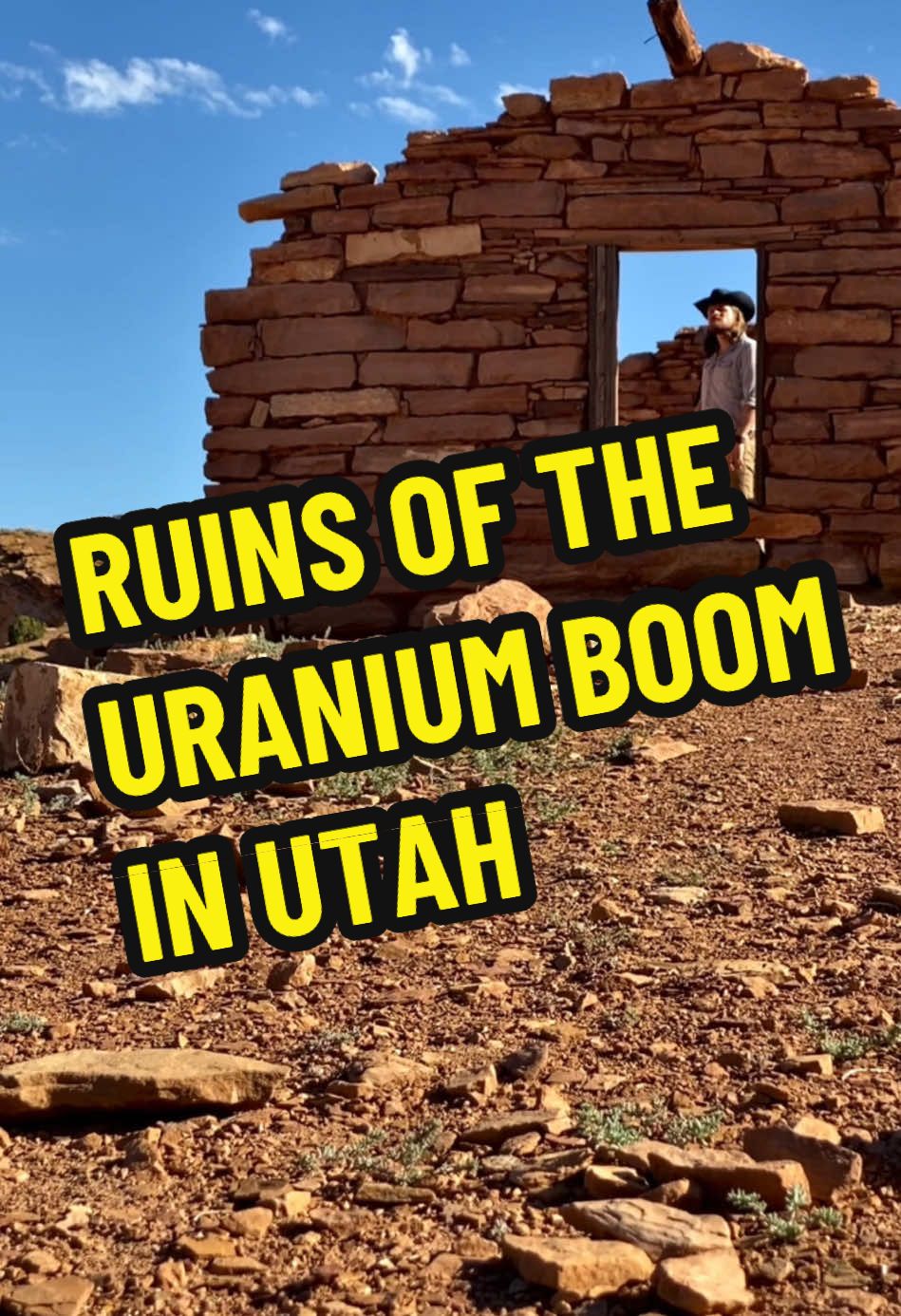 When a Texan geologist named Charlie Steen discovered a huge uranium deposit near Moab, Utah in 1952, he made a fortune and kickstarted the “Uranium Boom,” that brought thousands of people to the desert. Many of the backcountry dirt roads and other infrastructure in the American Southwest were built to facilitate this short-lived mad rush for radioactive riches, and some even left their stone cabins behind. #utah #uranium #coldwar #ruins #ghosttown #moabutah #moab #sanrafaelswell #capitolreefnationalpark #utahhistory #ushistory #goldrush #sunsetgrill #geology #geologyrocks #utahrocks #redrock #utahcheck #utahliving #utahlife #utahtiktok #beutahful #utahoutdoors #atomic #interestingfacts #1950s #prospecting #prospector #utahadventures #americanwest #southwest #history #historytok #historybuff #fyp 