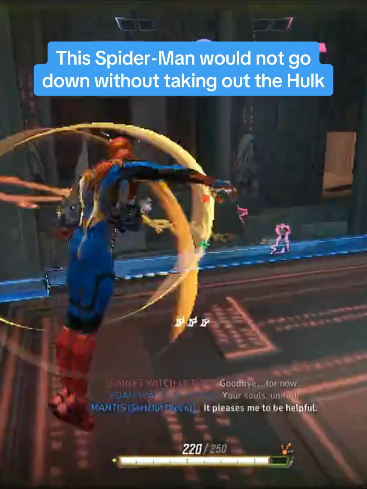 Spider-Man literally dragging the Hulk down to hell 😂 🎥: Reddit / 7Spideycomics #marvelrivals #marvel #spiderman #hulk #gaming