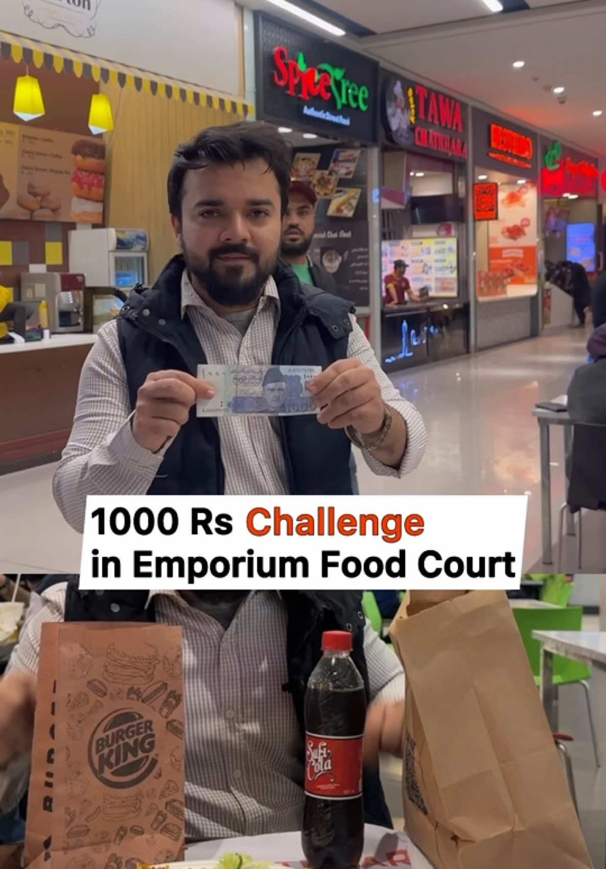 1000 rs Ultimate Food Battle at Emporium Food Court | 1000 rs challenge inside Emporium food court  | #UltimateFoodBattle #foodcourt #emporium #food #Foodie #chwaleedrauf #ultimatefoodbattle 