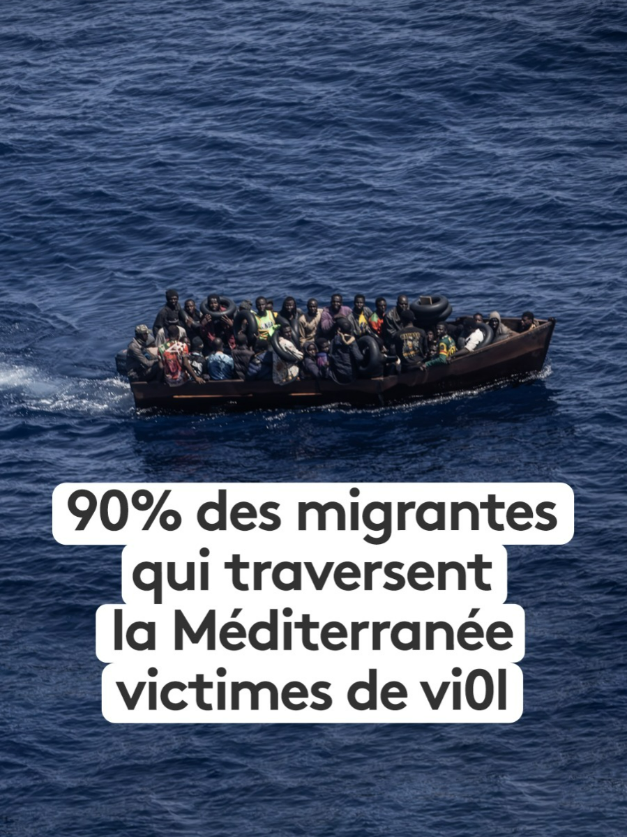 90% des migrantes qui ont traversé la Méditerranée sont victimes de vi0l, selon l'ONU #franceinfo #migrant #migrantes #ONU #monde #méditerranée #femmes