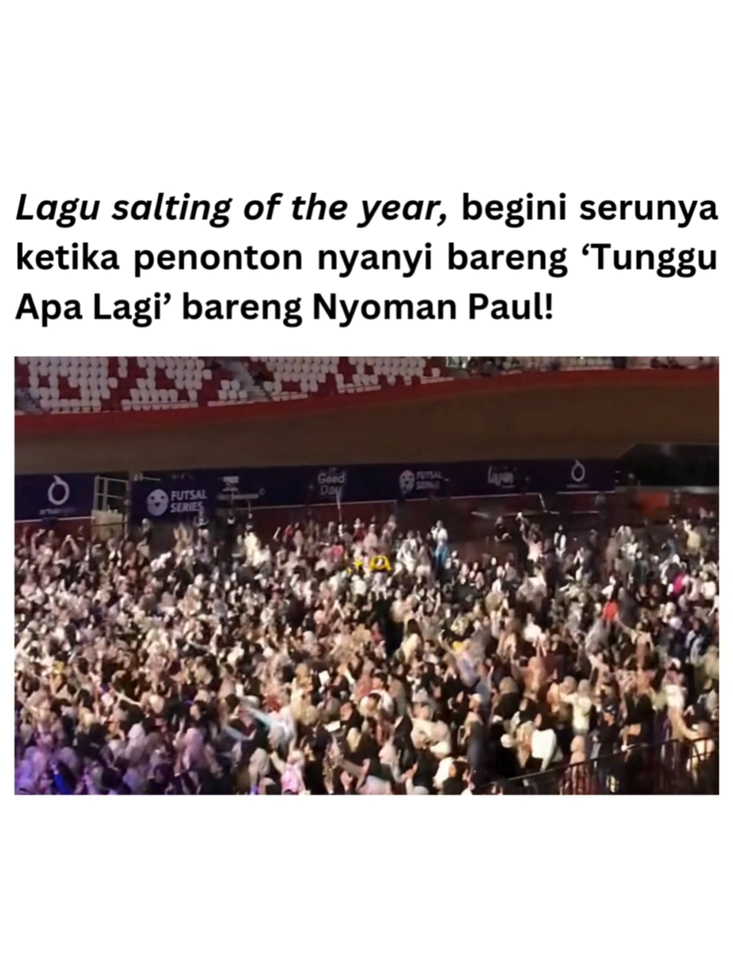 Fix! sebelum ganti tahun wajib banget sing along sama bang paul🫶✨  #NyomanPaul #TungguApaLagi #semogafyp #fyp #viral #trending #konser #lagubucin #laguviral #jakarta #akhirtahun #reels #foryou