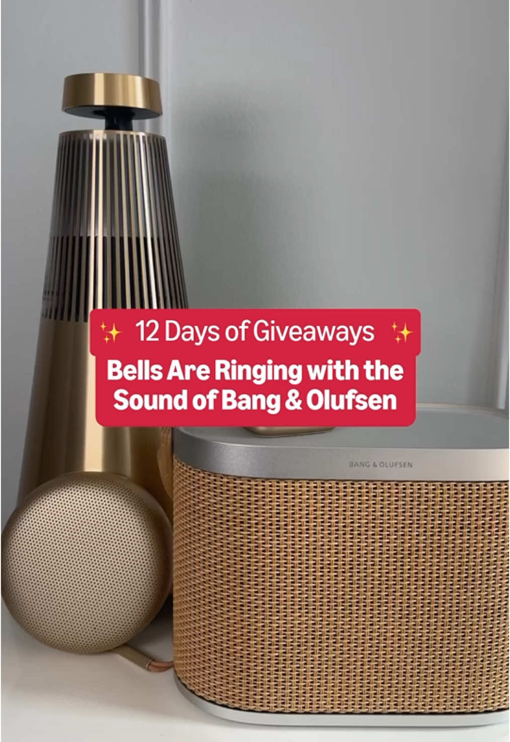 ✨ Day 10 of 12 Days of Giveaways ✨ Turn up the luxe in your home with the ultimate Bang & Olufsen Home Audio Package! 🎧 Whether it’s your favorite playlist, podcast, or movie soundtrack, enjoy every beat in unmatched quality and style. To enter for your chance to win: 1. Like this video 2. Follow @amazon and @amazonhome 3. Tag 3 friends in the comments Ends today 12/12/2024 at 11:59pm PT. No purchase necessary. One winner will be selected at random and contacted via DM. Must be 18+ and a U.S. resident. Visit link in bio for official rules. Sponsored by Amazon. 