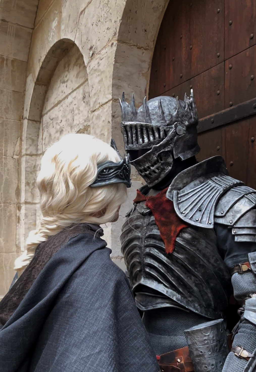 Us ?  @Cami’s toast : fire keeper Actor in the soul of the cinder :@Matteo  Soul of cinder armor made by me !  #darksouls #darkfantasy #darkromance #Love #knight #eldenring #armor #fyp 