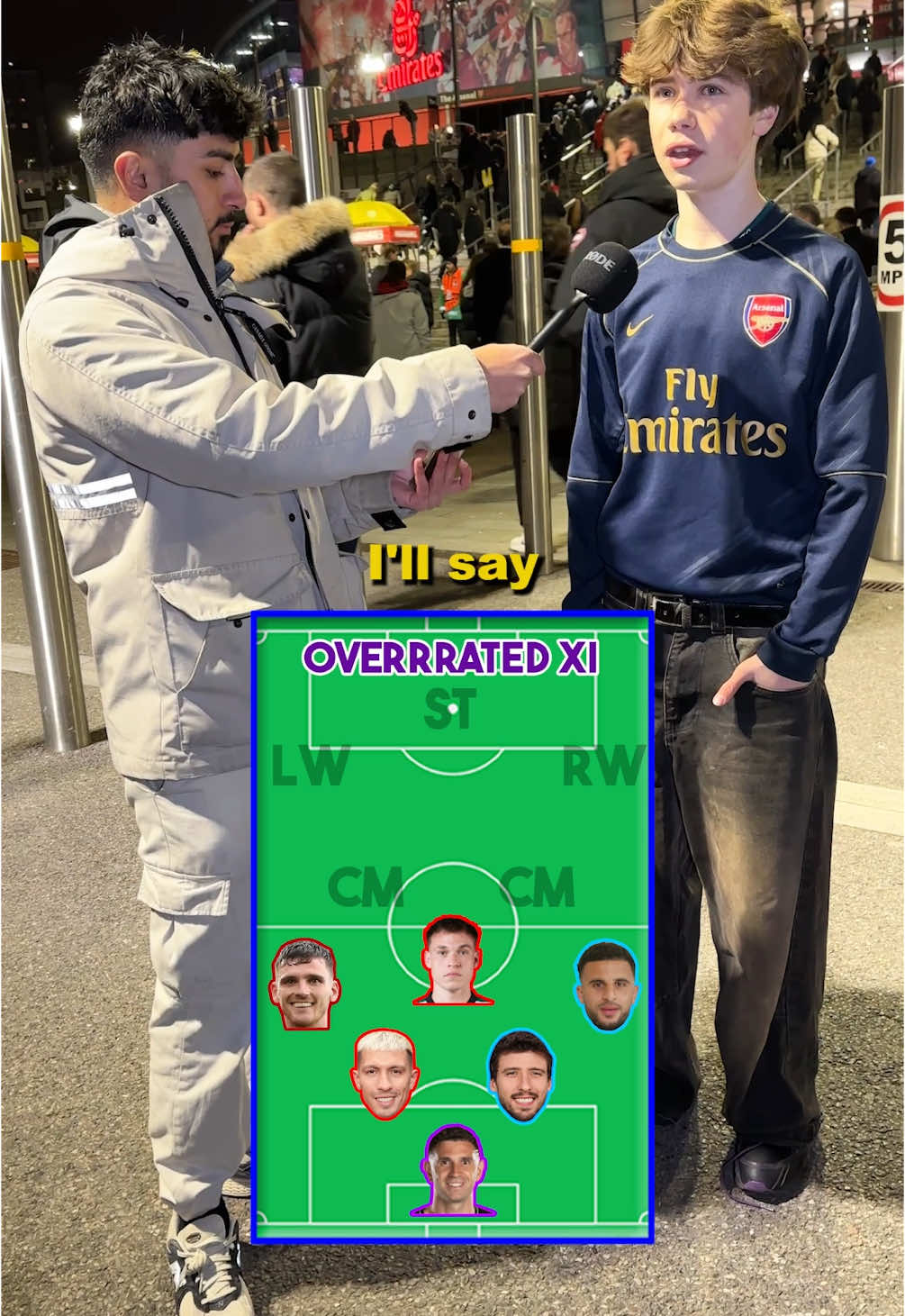 Premier League Overrated 11 👀 #fyp #arsenal #footballtiktok 
