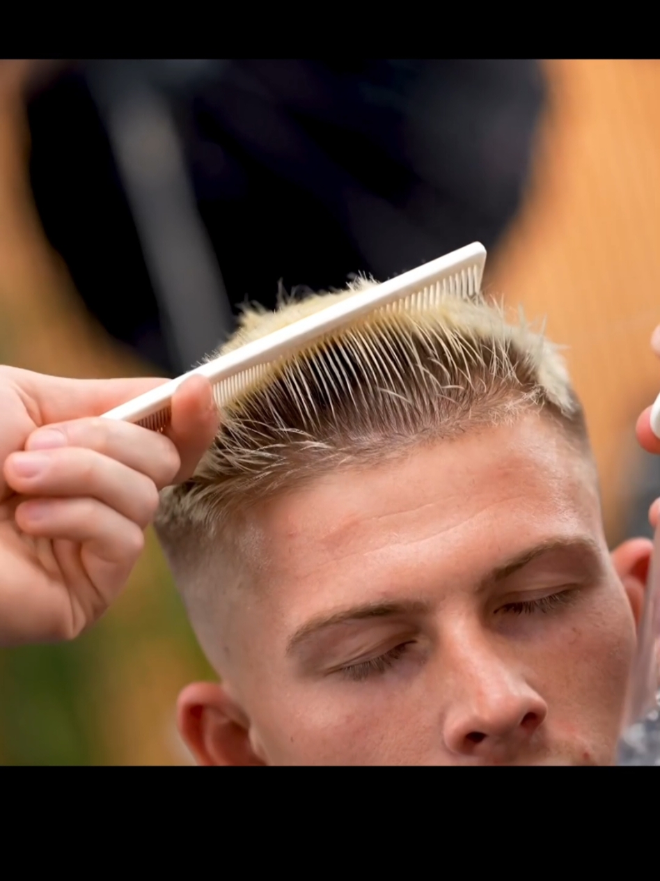 Blonde Hair + Boy's Hairstyle ✨. #haircut #hairstyle #GlowUp  #trending #hair #barber #fade  #hairtok #fyp #hairtutorial  #shaving #longhair #barberlife #taperfade #lowfade #skinfade #dropfade #curlyhair #buzzcut #hairtransformation #haircolor  #mullet #barbershop #midfade #fringe #usa #america #newyork 