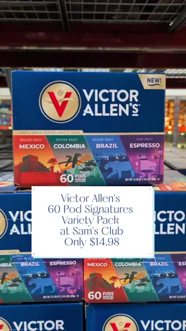 🔊 Calling all Coffee Lovers! 🤎☕ Elevate your at-home 🏠 coffee experience with the NEW Victor Allen’s Coffee 60-Count Variety Pack, now available exclusively at Sam’s Club! 🌍 Enjoy globally inspired roasts: Mexico Colombia Brazil Espresso   Crafted from 100% premium Arabica beans, these rich, bold flavors are perfect for any coffee moment. 🎉 Stock up now—it’s only here for a limited time! @Victor Allen’s Coffee  #SamsClub #NewAtSamsClub #VictorAllensCoffee #VictorAllensAdventures #MakeiteasywithVA #EscapeTheOrdinary #ad 